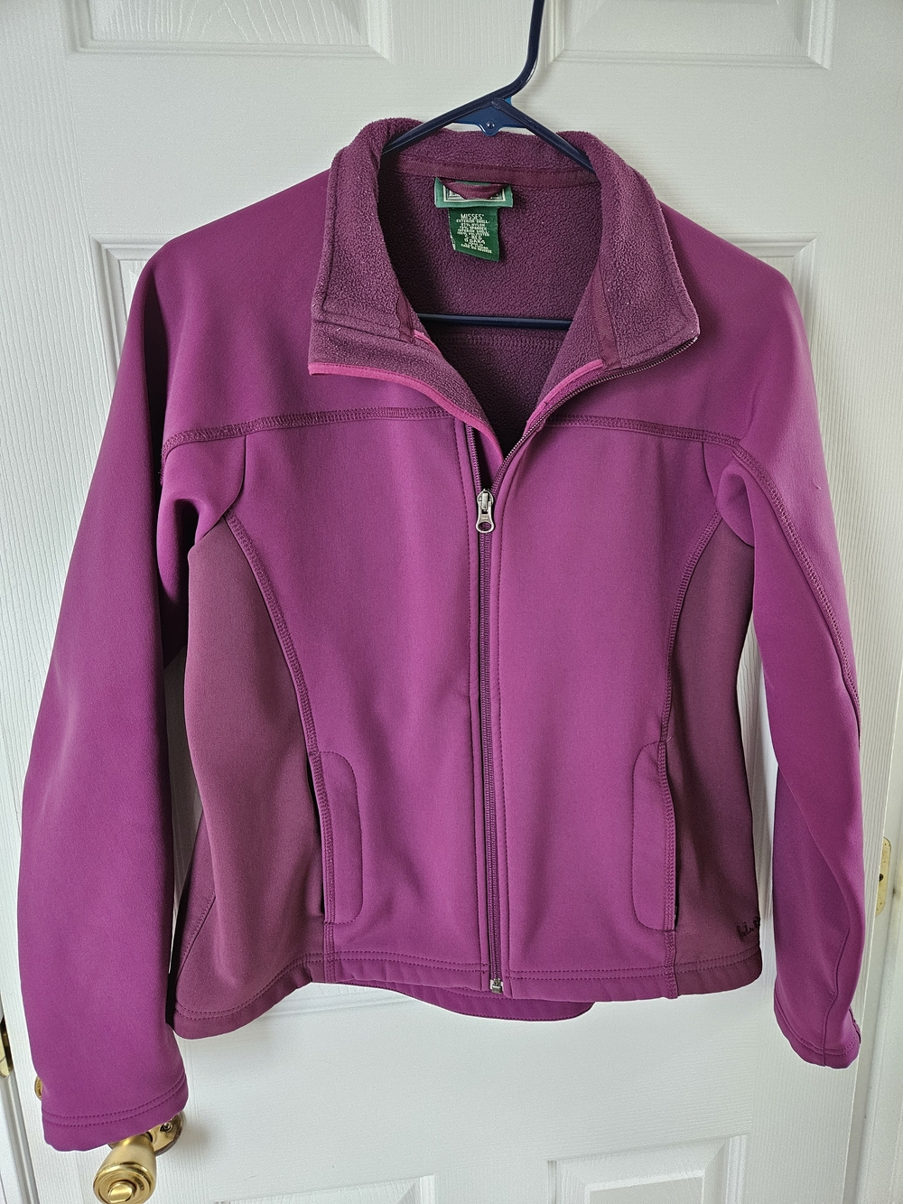 L.L. Bean Women’s Magenta Zip-Up Fleece Jacket